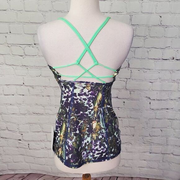LULULEMON ATHLETICA Dancing Warrior Tank Top Floral Sport Sz 4 NWT - Picture 5 of 8